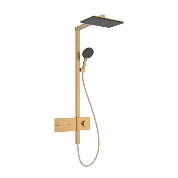 hansgrohe Raindance Alive Q Showerpipe 200/340 1jet m/ShowerSelect Comfort og EcoSmart - Børstet bronze