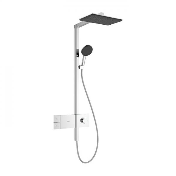 hansgrohe Raindance Alive Q Showerpipe 200/340 1jet m/ShowerSelect Comfort og EcoSmart - Krom