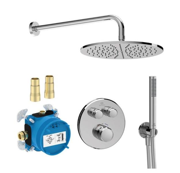 Ideal Standard Ceratherm Navigo komplet brusesystem t/indbygning Ideal Standard Ceratherm Navigo komplet brusesystem t/indbygning