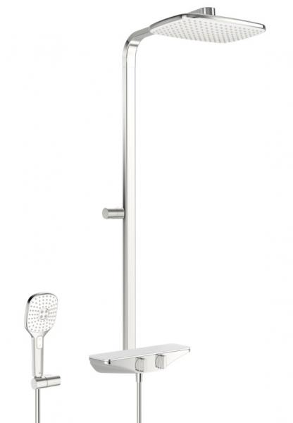 Oras Esteta 7590-11 komplet brusesystem - Krom/hvid Oras Esteta 7590-11 komplet brusesystem - Krom/hvid