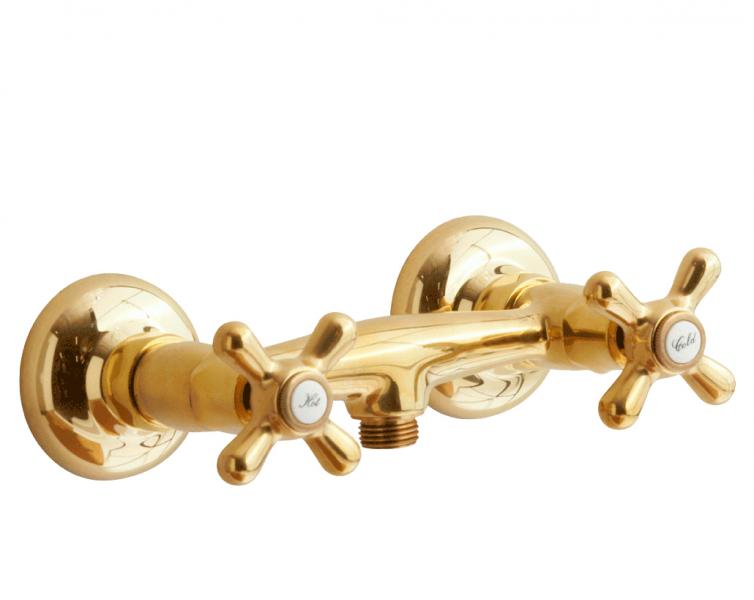 Lavabo Retro 2-grebs brusearmatur - Messing natur Lavabo Retro 2-grebs brusearmatur - Messing natur