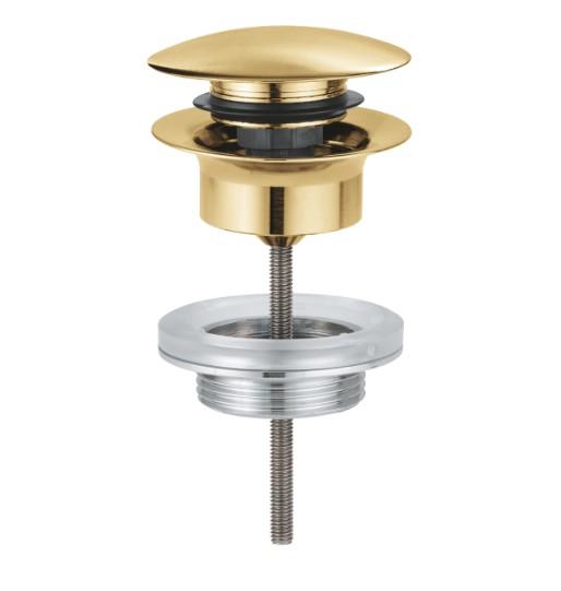 Grohe push-open bundventil 1 1/4 - Børstet Cool Sunrise Grohe push-open bundventil 1 1/4 - Børstet Cool Sunrise