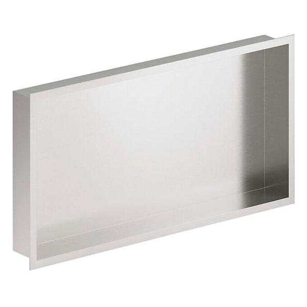 Damixa Zen badeværelseshylde til indbygning - Rektangulær - Steel