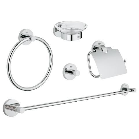 Grohe Essentials tilbehørssæt 5 i 1 - Krom