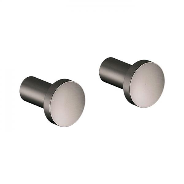 Damixa Zen håndklædekrog 2 stk. - Børstet grafitgrå