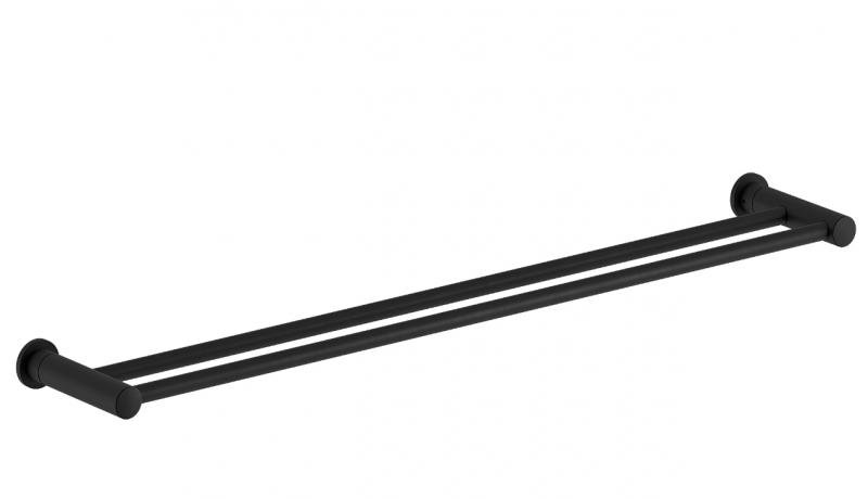 Damixa Silhouet dobbelt håndklædestang - 800 mm - Matsort Damixa Silhouet dobbelt håndklædestang - 800 mm - Matsort