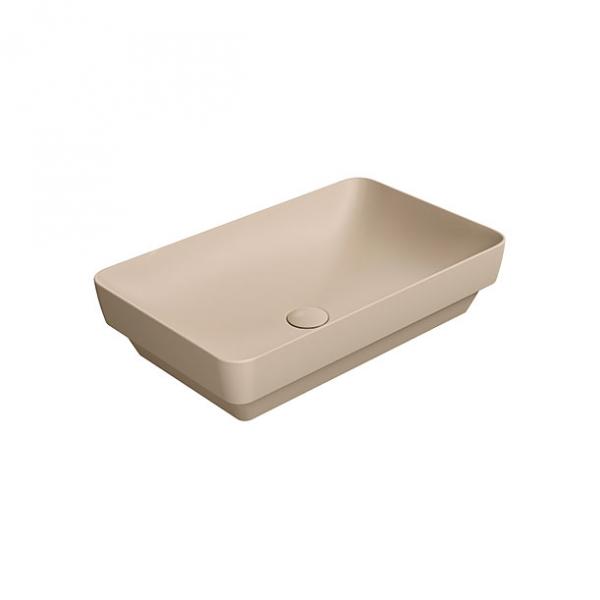 GSI Pura 60 fritstående bowlevask - Firkantet - Uden overløb - Creta