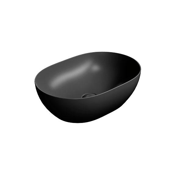 GSI Pura 50 oval fritstående bowlevask - Uden hanehul - Ardesia GSI Pura 50 oval fritstående bowlevask - Uden hanehul - Ardesia