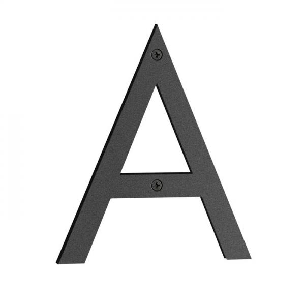 Beslagsboden Nordic husbogstav A - Mat sort Beslagsboden Nordic husbogstav A - Mat sort