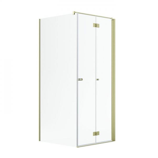 Str&oslash;mberg Noma 195 fastv&aelig;g m/folded&oslash;r 800mm - H&oslash;jre - B&oslash;rstet messing