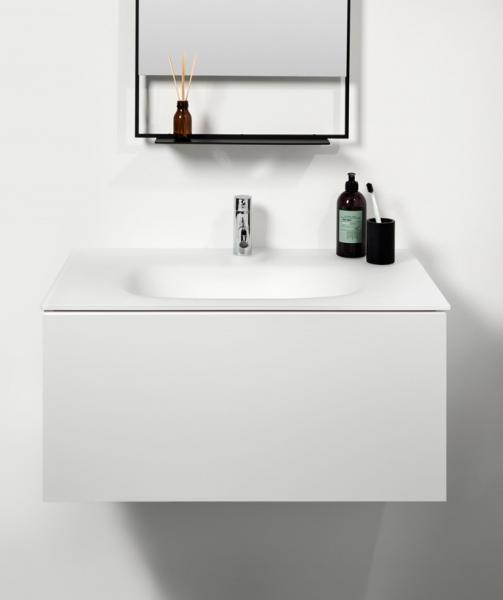Bath 121 møbelvask i glas - Mat hvid Bath 121 møbelvask i glas - Mat hvid