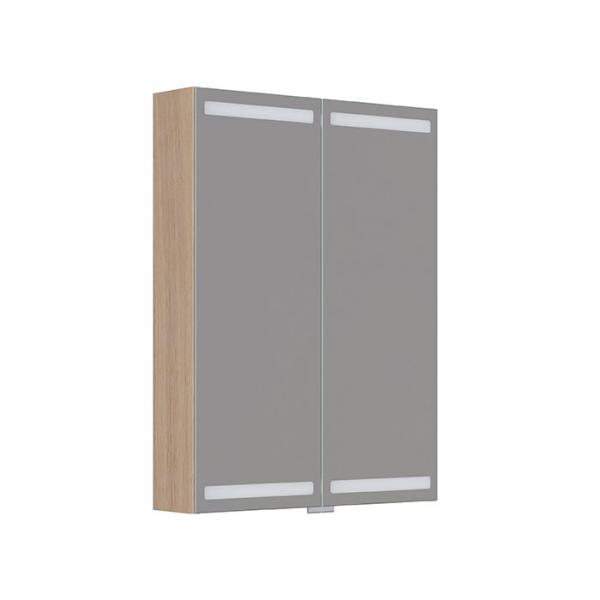 Dansani Level spejlskab 60 m/LED og lysstring - Lys eg Dansani Level spejlskab 60 m/LED og lysstring - Lys eg