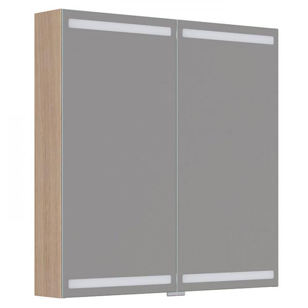 Dansani Level spejlskab 80 m/LED og lysstyring - Lys eg Dansani Level spejlskab 80 m/LED og lysstyring - Lys eg