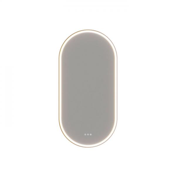 Dansani Hoop spejl m/lys og lysstyring 109 x 54 - Sort ramme Dansani Hoop spejl m/lys og lysstyring 109 x 54 - Sort ramme