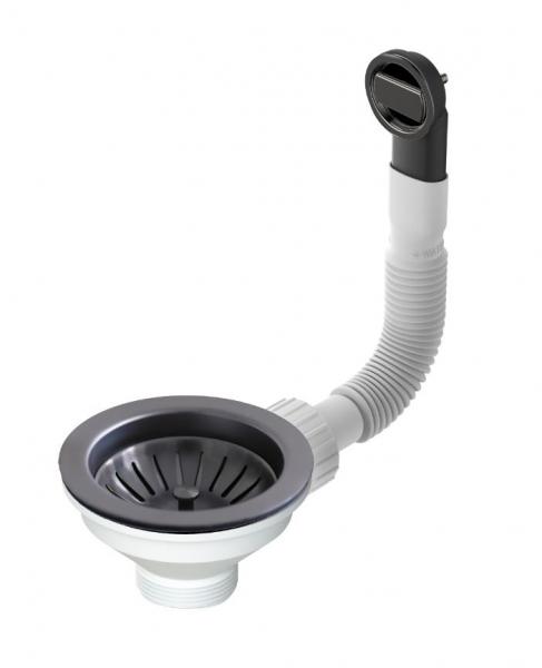 Skanitek afløbssæt - Børstet gunmetal