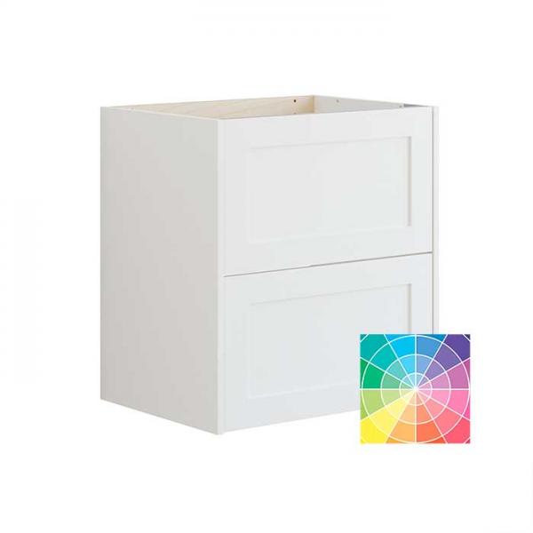 Dansani Luna Classic 60 vaskeskab m/skuffer og rammefront - Valgfri farve