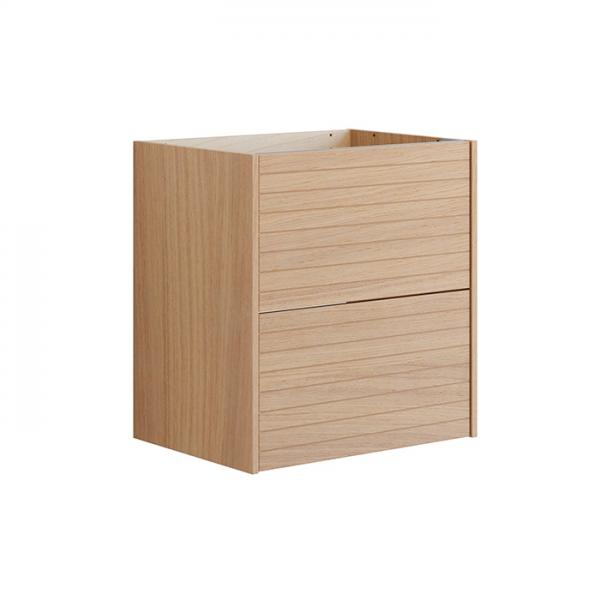 Dansani Luna Classic 60 vaskeskab m/skuffer og lameller - Lys eg