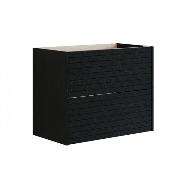 Dansani Luna Classic 80 vaskeskab m/skuffer og lameller - Eg noir