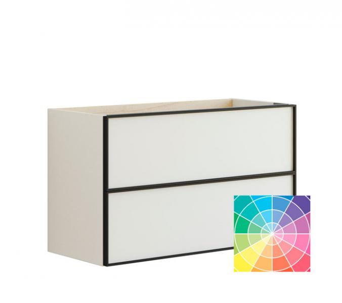 Dansani Luna Mini vaskeskab 80x48 m/skuffer - Valgfri farve/sort ramme Dansani Luna Mini vaskeskab 80x48 m/skuffer - Valgfri farve/sort ramme