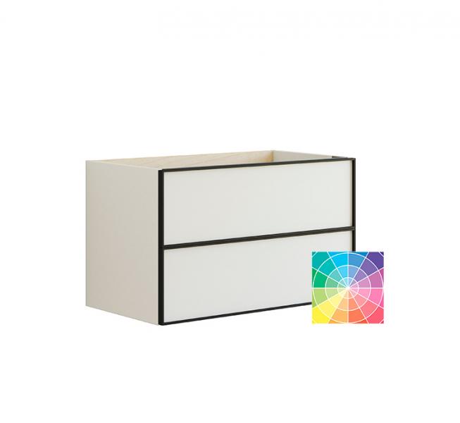 Dansani Luna vaskeskab 80x48 m/skuffer - Valgfri farve/sort ramme Dansani Luna vaskeskab 80x48 m/skuffer - Valgfri farve/sort ramme