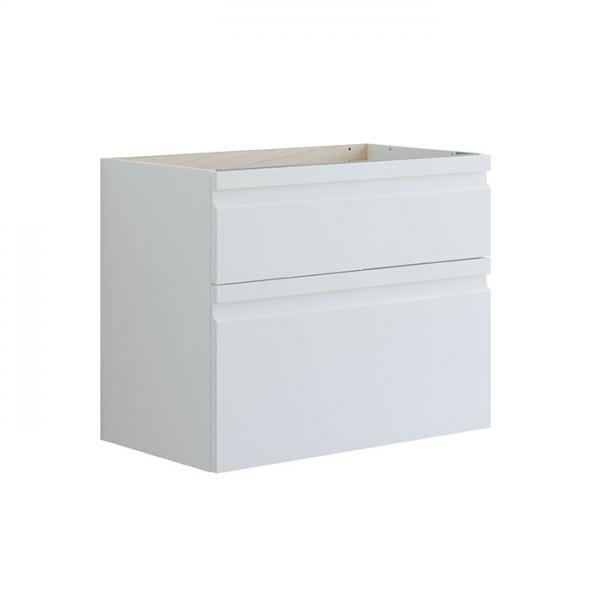 Dansani Luna Urban 80x64 vaskeskab m/integrerede greb - Hvid mat