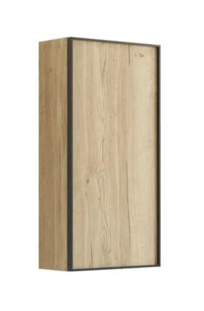 Dansani Luna Urban overskab - Højrehængslet - Natur eg/Sort ramme Dansani Luna Urban overskab - Højrehængslet - Natur eg/Sort ramme