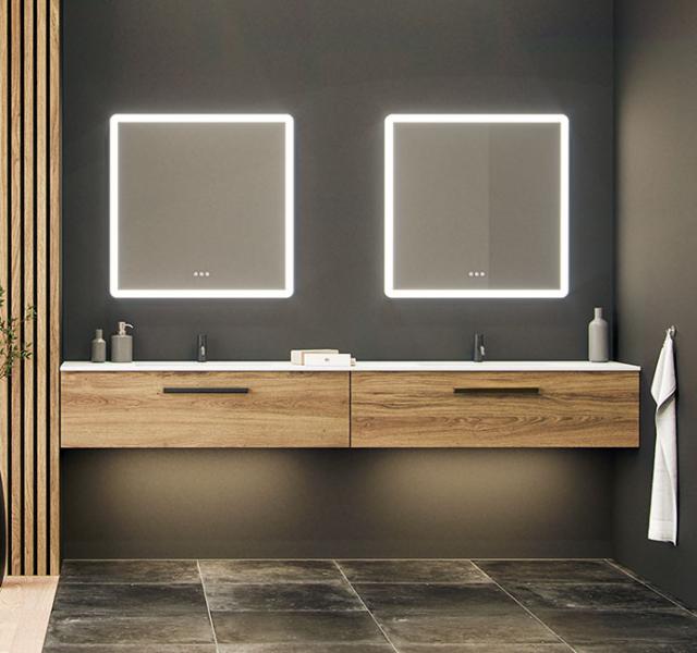 Dansani YOU Urban 240 møbelsæt m/Minore dobbeltvask - Brun eg Dansani YOU Urban 240 møbelsæt m/Minore dobbeltvask - Brun eg