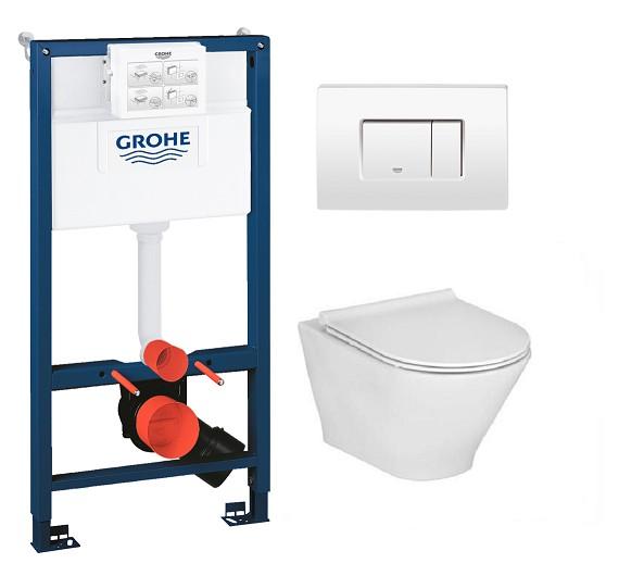 Laufen Roca Gap round RIMless toiletpakke inkl. sæde m/soft-close, mellem cisterne og hvid betjening Laufen Roca Gap round RIMless toiletpakke inkl. sæde m/soft-close, mellem cisterne og hvid betjening