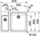 Franke Kubus KBX 260-34/16 R køkkenvask Franke Kubus KBX 260-34/16 R køkkenvask
