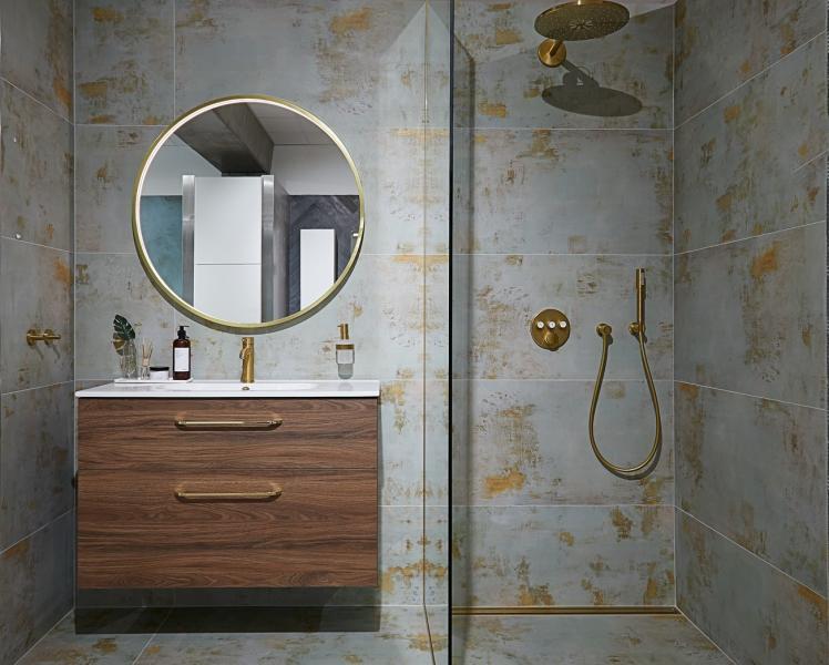 Unidrain afløb 300 mm/12 mm ramme - Børstet messing Unidrain afløb 300 mm/12 mm ramme - Børstet messing