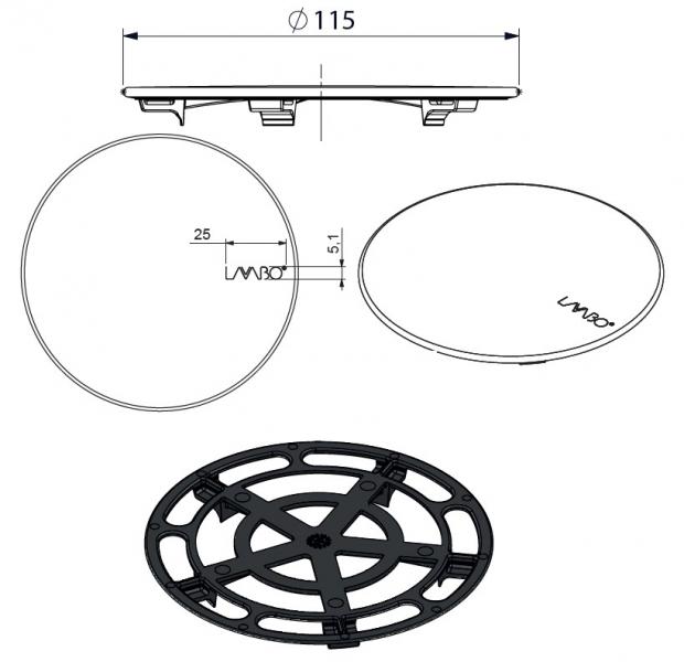 Lavabo designcover til køkkenvask - Rustfrit stål