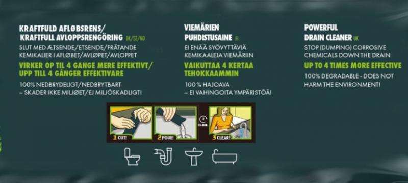 GreenSwirl afløbsrens - 2 poser GreenSwirl afløbsrens - 2 poser