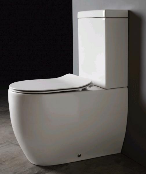 Lavabo Glomp rimless gulvstående toilet - Hvid Lavabo Glomp rimless gulvstående toilet - Hvid