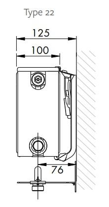 Stelrad Compact All in Plinth radiator T22 - H200 x L1000 mm Stelrad Compact All in Plinth radiator T22 - H200 x L1000 mm