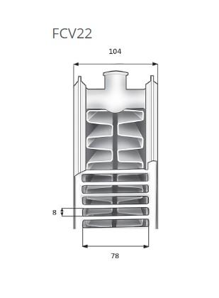Purmo Plan Ventil Compact FCV 22-600-400 mm - 7 kvm Purmo Plan Ventil Compact FCV 22-600-400 mm - 7 kvm