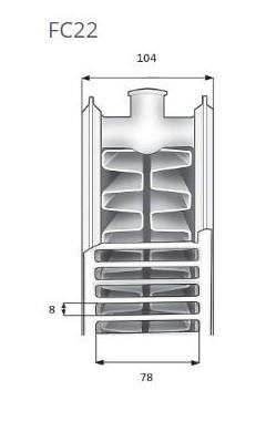 Outlet - Purmo Plan Compact FC22-600-500 mm - 8 kvm Outlet - Purmo Plan Compact FC22-600-500 mm - 8 kvm