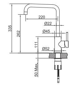 Primy Square Køkkenarmatur - Shadow Primy Square Køkkenarmatur - Shadow