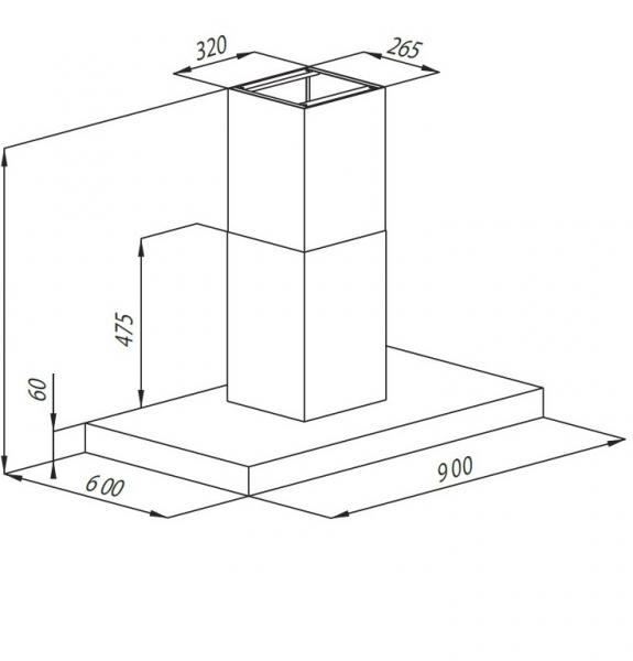 Eico Lucca I 90 ECO frithængende emhætte - Rustfrit stål Eico Lucca I 90 ECO frithængende emhætte - Rustfrit stål