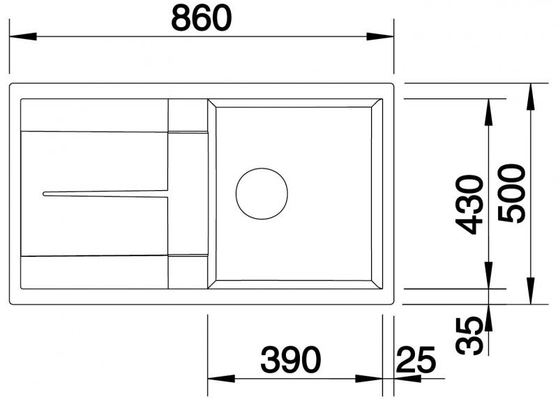 Blanco Metra 5 S køkkenvask - Antracit