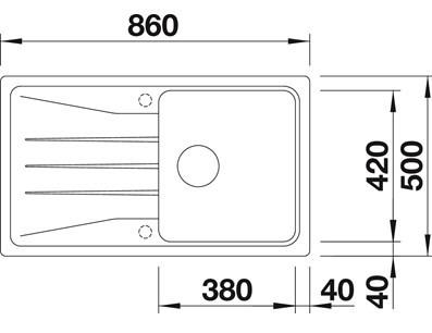 Blanco Sona 5S køkkenvask - Antracit Blanco Sona 5S køkkenvask - Antracit