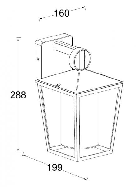 Lutec Tradition West udendørslampe - Mat sort