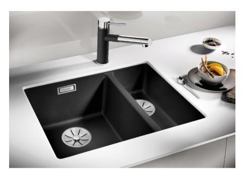 Blanco Subline 340/160-U køkkenvask - Venstre - Klippegrå