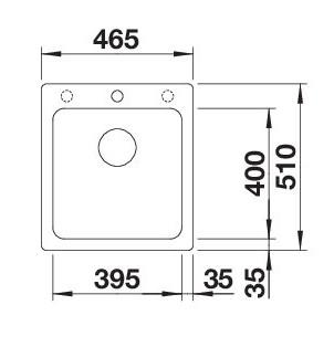 Blanco Naya 45 UX køkkenvask - Sort Blanco Naya 45 UX køkkenvask - Sort
