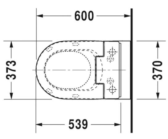 Duravit ME by Starck back-to-wall m/Wondergliss til sensowash s&aelig;de