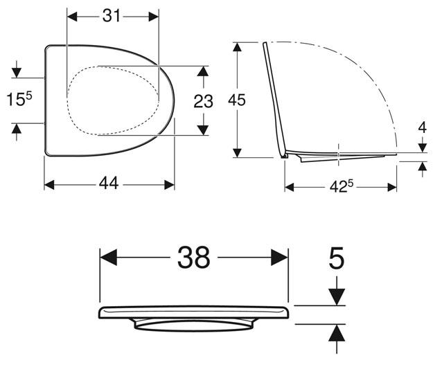 Ifö Sign blødt toiletsæde