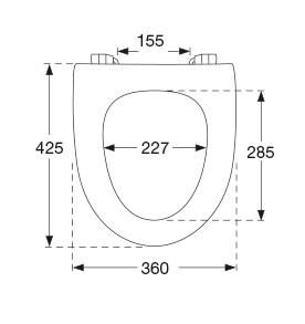 Pressalit Sign toiletsæde m/Polygiene - Hvid - Med låg Pressalit Sign toiletsæde m/Polygiene - Hvid - Med låg