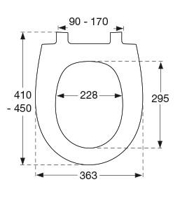 Pressalit Inspira Uni Toiletsæde m/Soft close og lift-off - Hvid Pressalit Inspira Uni Toiletsæde m/Soft close og lift-off - Hvid