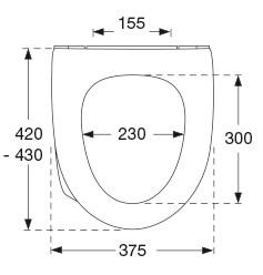 Pressalit Sign Art toiletsæde m/softclose og quick release - Hvid Pressalit Sign Art toiletsæde m/softclose og quick release - Hvid