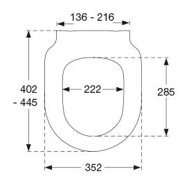 Pressalit Comfort D2 Toiletsæde m/Soft close og Lift-off - Hvid Pressalit Comfort D2 Toiletsæde m/Soft close og Lift-off - Hvid