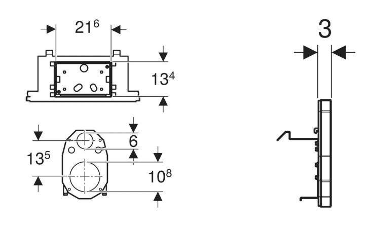 Geberit brandbeskyttelsessæt El 90 til Duofix element til væghængt toilet